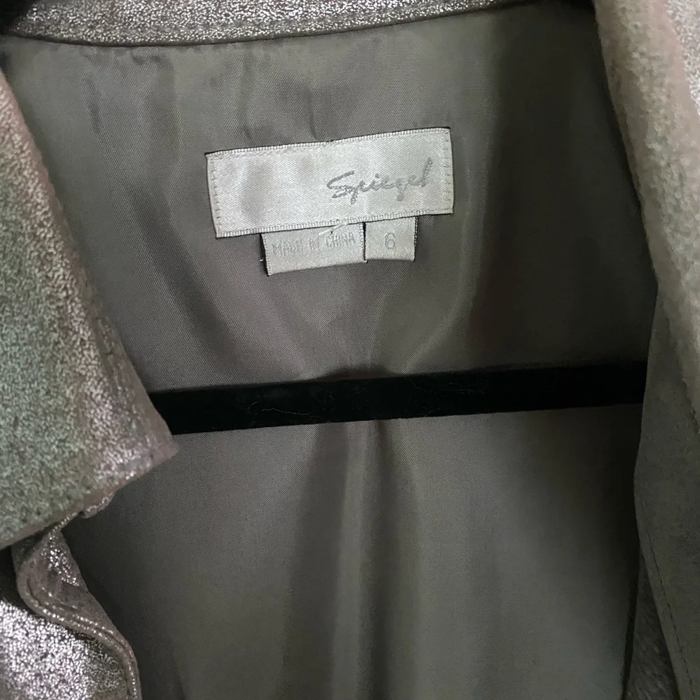 Metallic Faux Leather jacket - Picture 4 of 4